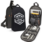 BOMKI 13 PC Grilling & Cooking Essentials - Black